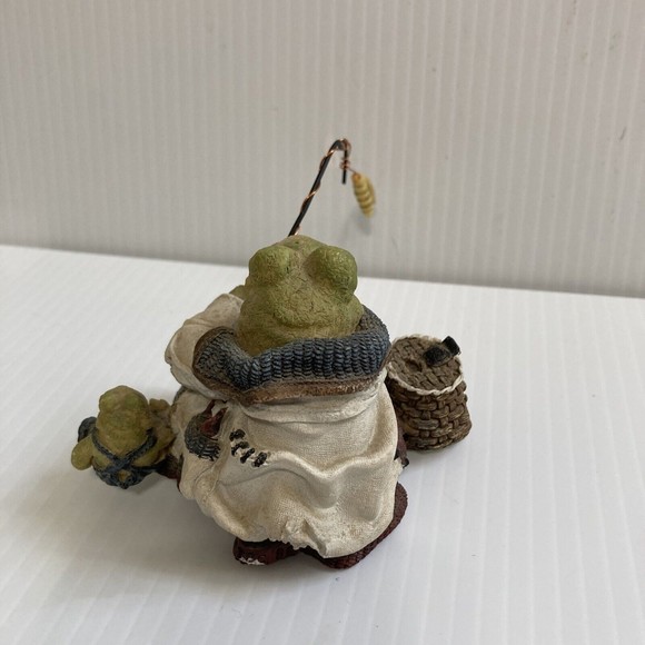 Father & Son Fly Fishing Boyds Bears & Friends Frog Resin Figurine 4 x 4 x 3 in - Picture 8 of 14